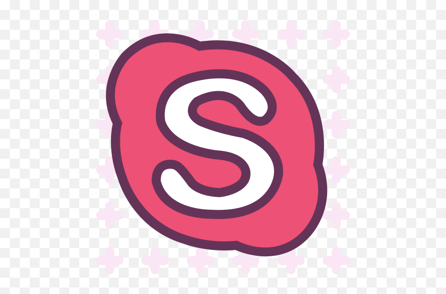 Network Logo Skype Social Brand Icon - Pink Skype Logo Transparent Png,Skype Logo Png