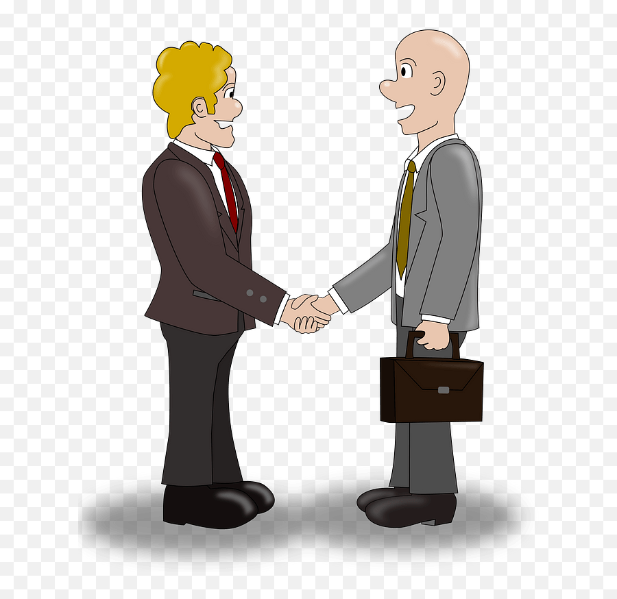 Business Deal Clipart Free Download Transparent Png - Hand Shake Meeting Cartoon,Deal Png