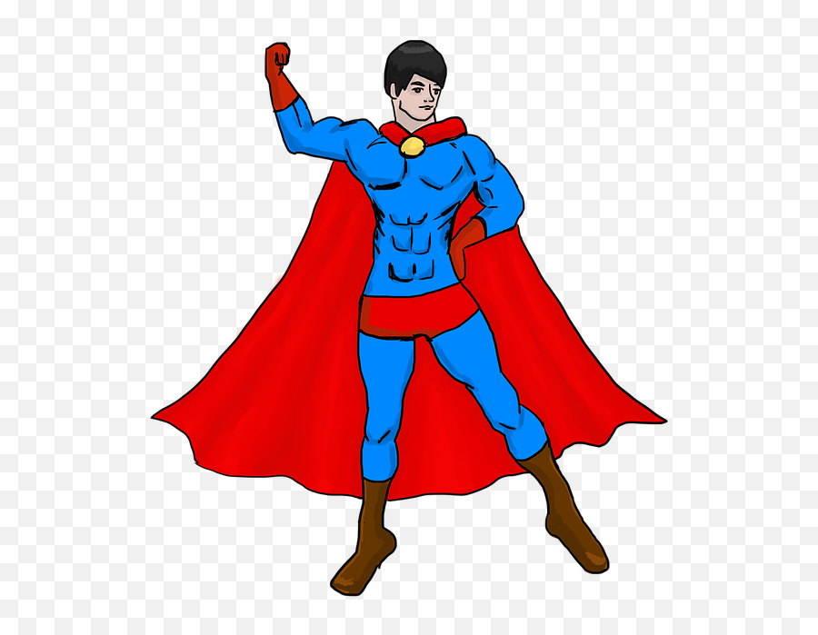 Superman Hero Superhero - Free Image On Pixabay Superhero Png,Superman Cape Png