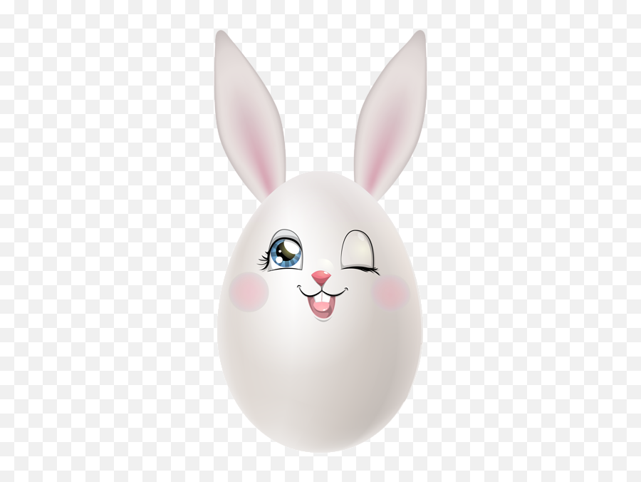 Easter Bunny Egg Transparent Clip Art Image - Domestic Rabbit Png,Easter Bunny Transparent