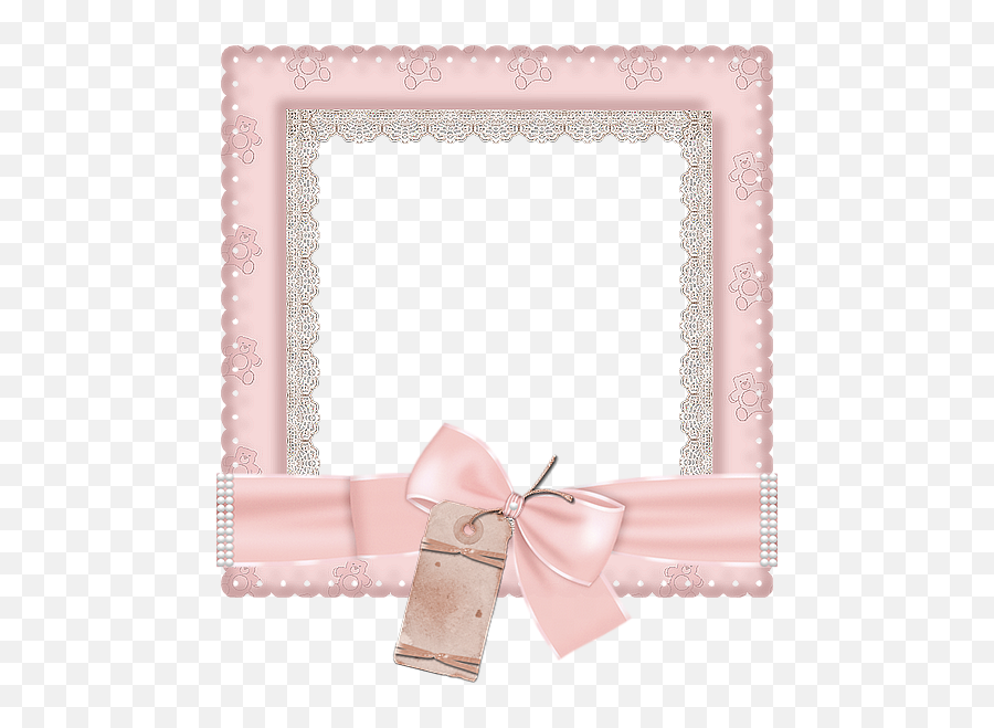 Cute Pink Transparent Photo Frame Moldura Floral Cor De - Frame Cute Pink Png,Pink Frame Png