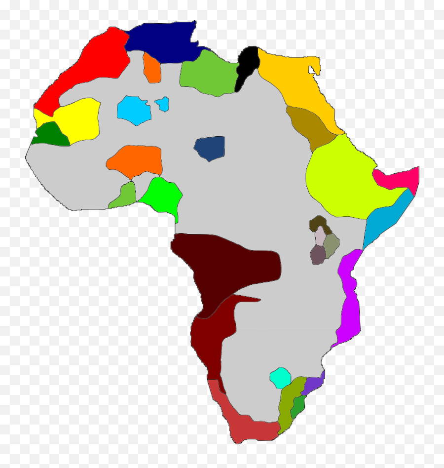 Uncolonized Africa Map Png Image - Uncolonized Africa Map,Africa Map Png