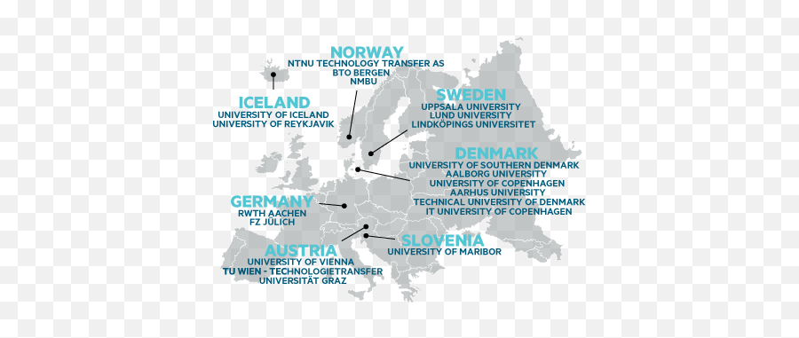 Europe - Mapuniversities Plougmann Vingtoft Council Of The Baltic Sea States Png,Europe Map Png