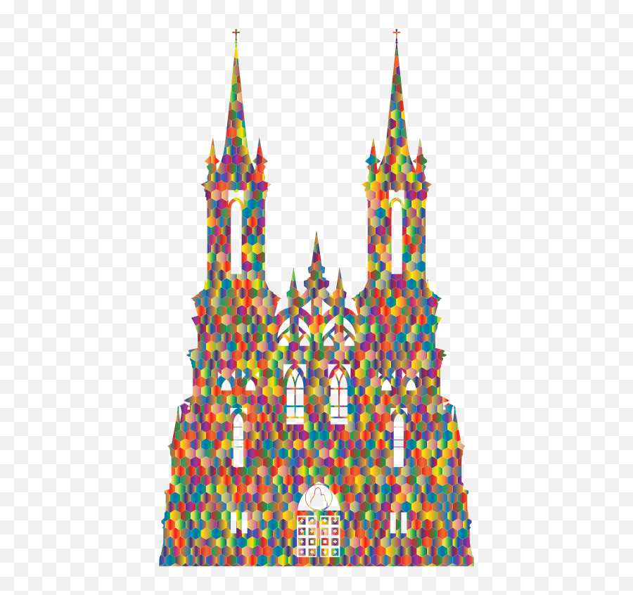 Cathedralsymmetryplace Of Worship Png Clipart - Royalty Gothic Castle Silhouette Png,Worship Png