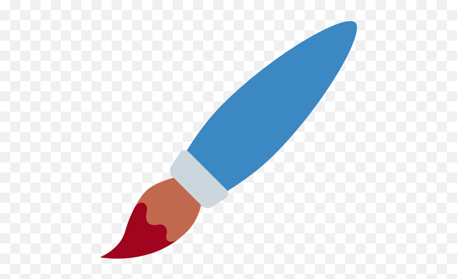 Paintbrush Emoji - Paintbrush Emoji Png,Paintbrush Png