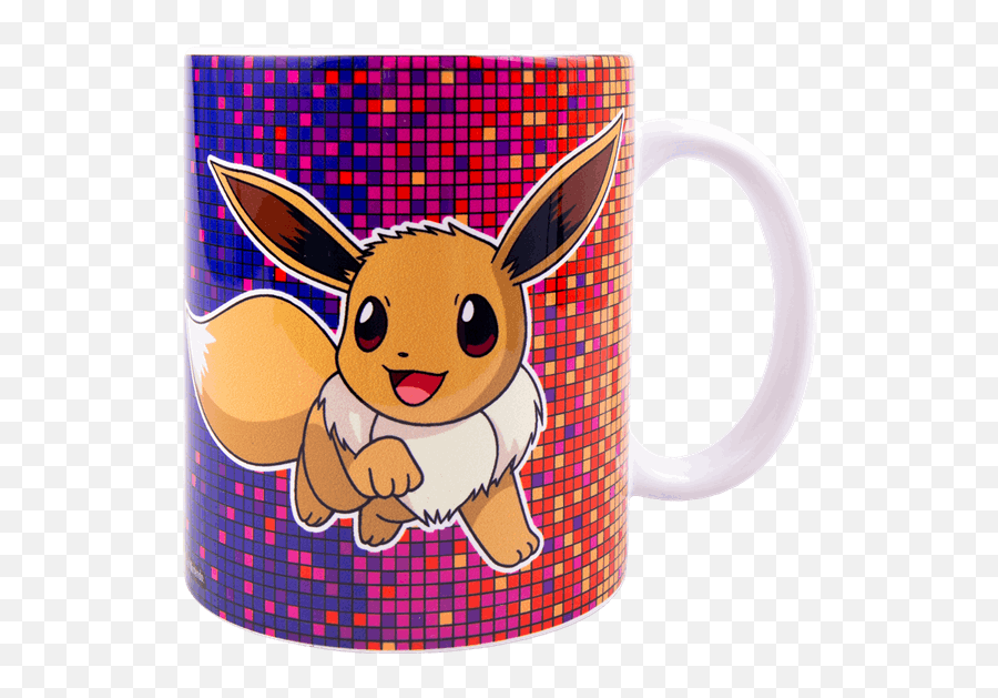 Pokemon - Eevee Disco Mug Coffee Cup Png,Eevee Png
