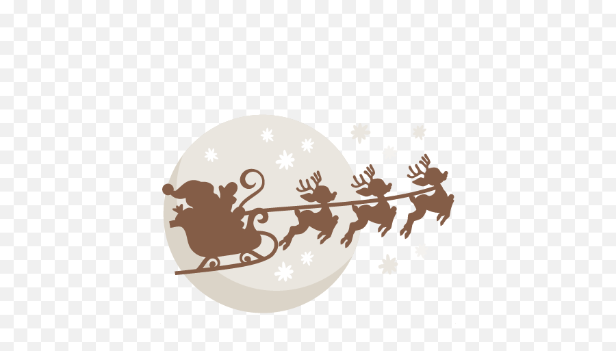 Download Manger Svg Santa - Santa Sleigh Svg Free Png Image Santa Christmas Eve Clipart,Manger Png