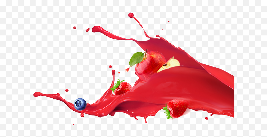 Strawberry Juice Splash Png - Fruit Juice Splash Png,Juice Splash Png