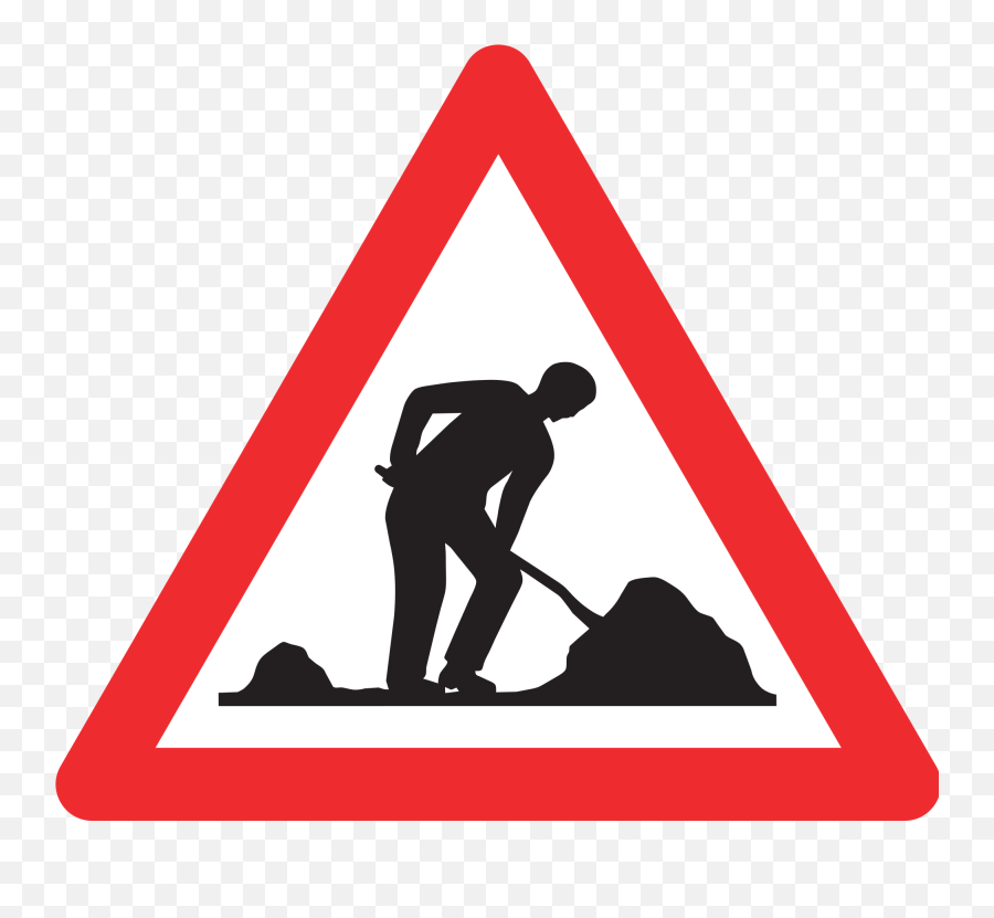 Site Risk Warning Street Sign Traffic Regulatory - Men Work In Progress Traffic Sign Png,Street Signs Png