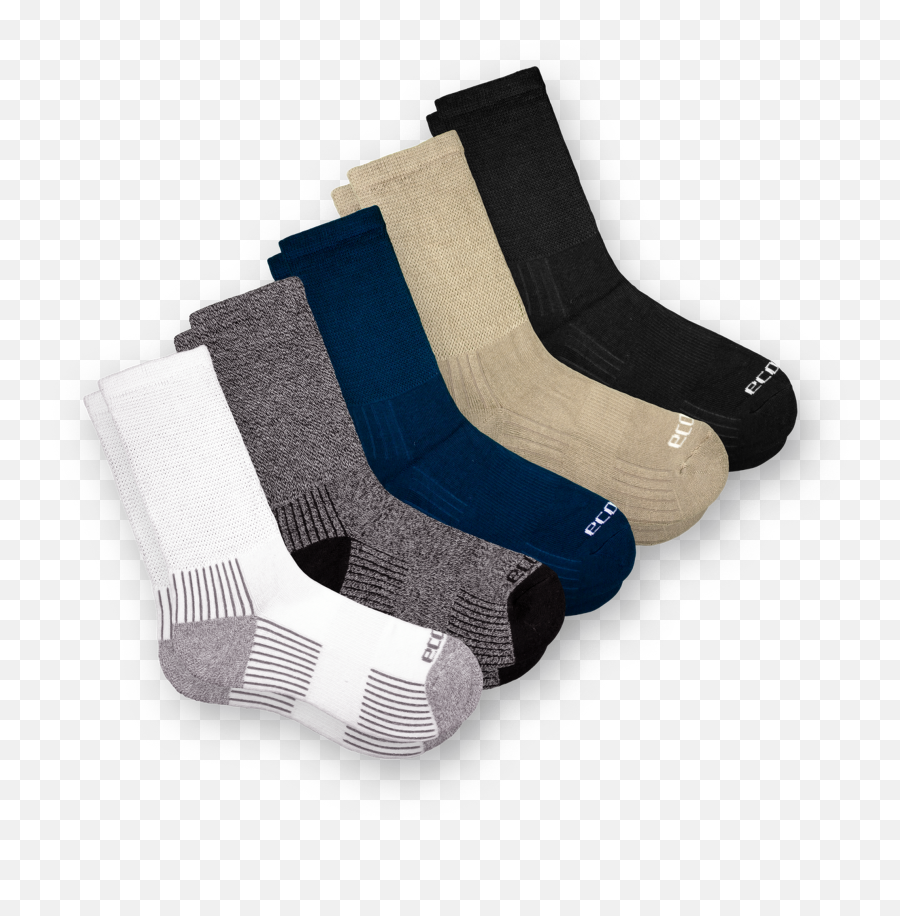 Ecosox Diabetic Bamboo Crew Socks - Ecosox Png,Socks Png