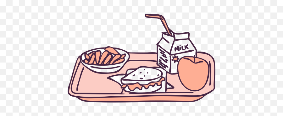 Breakfast Food Tray Color Doodle - Transparent Png U0026 Svg Dibujo De Bandeja De Desayunos,Comida Png