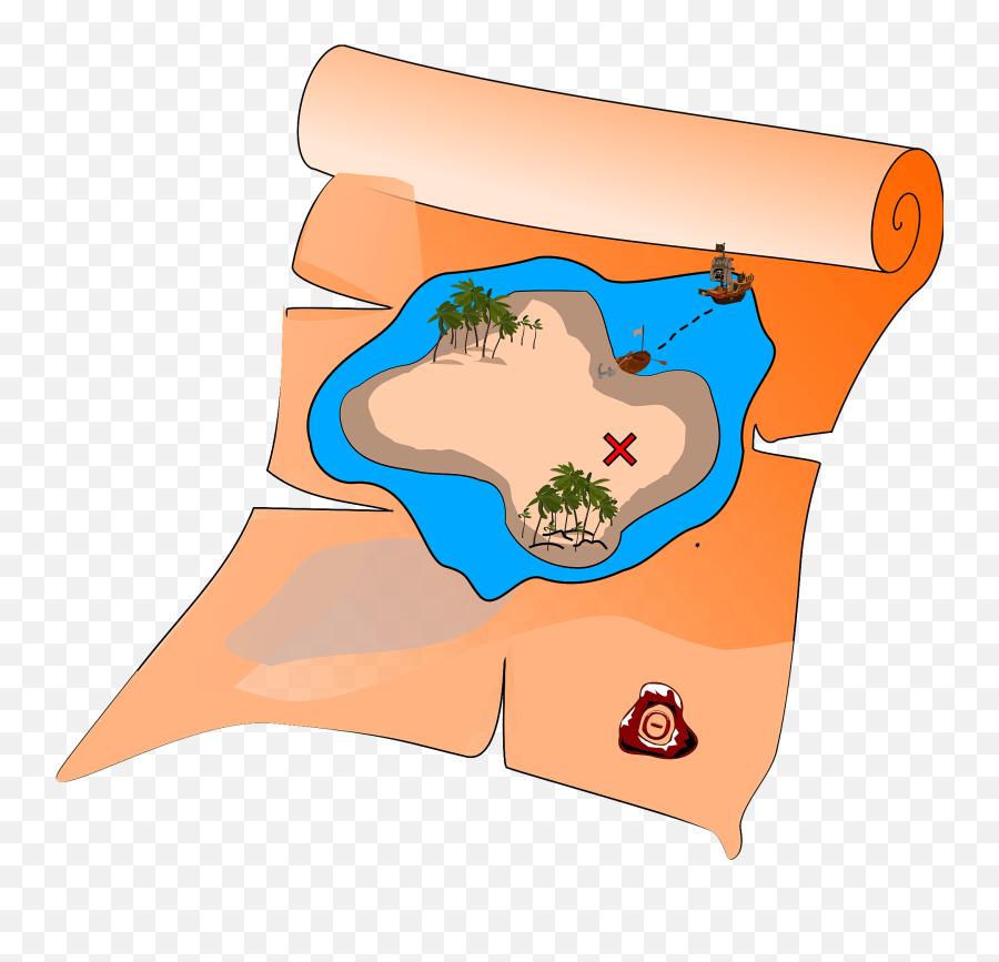Treasure Map Clipart - Treasure Map Png,Treasure Map Png