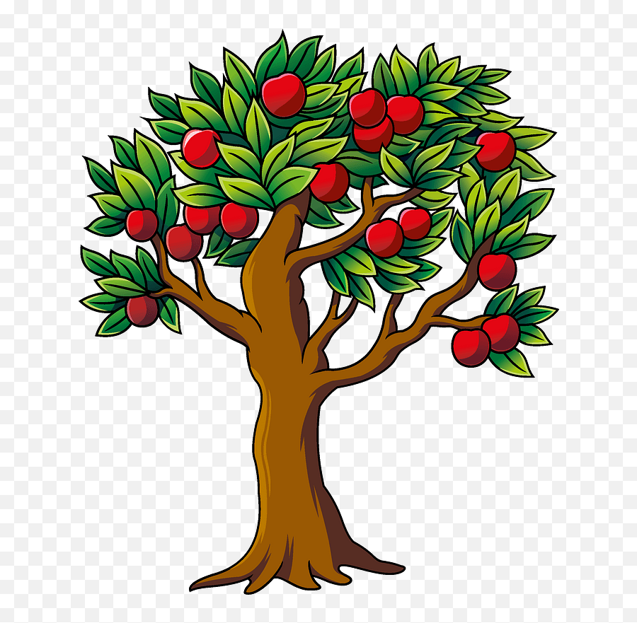 Apple Tree Clipart - Apple Tree Vector Png,Apple Clip Art Png