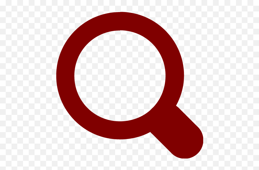 Maroon Magnifying Glass 3 Icon - Search Icon Png Red,Magnifying Glass Clipart Png