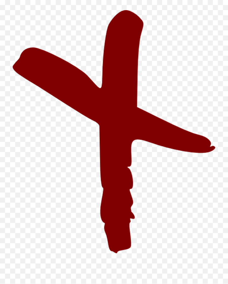 Cross Png Image - Red Cross Paint Brush Png,X Mark Transparent Background