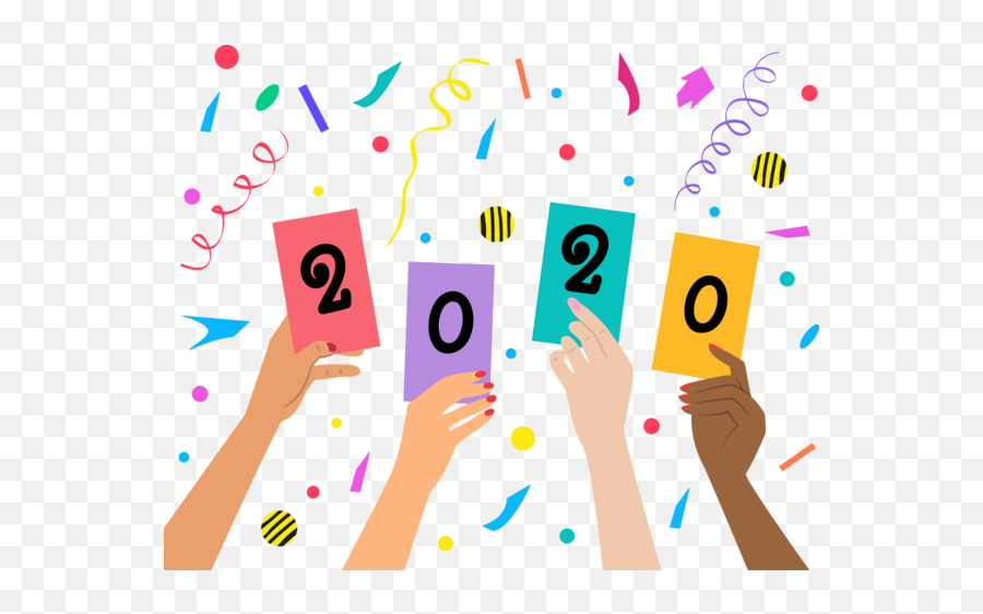 New Year 2020 Text Celebrating Line - Concept Concept Design Background Concept New Year 2020 Images Png,Celebrating Png