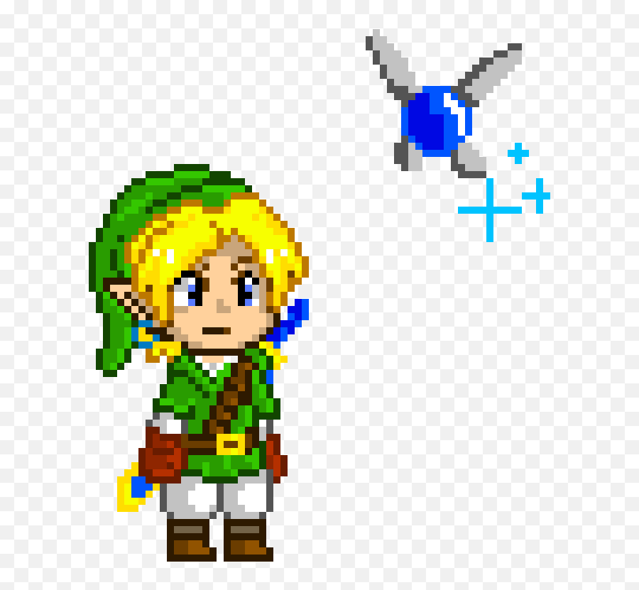 Link Zelda Pixel Art - Pixel Art Dark Link Png,Navi Png