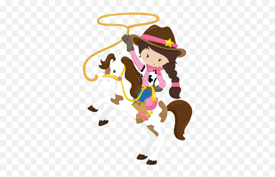 Png Clipart - Horse Riding A Cowboy Cartoon Png,Cowgirl Png - free  transparent png images 