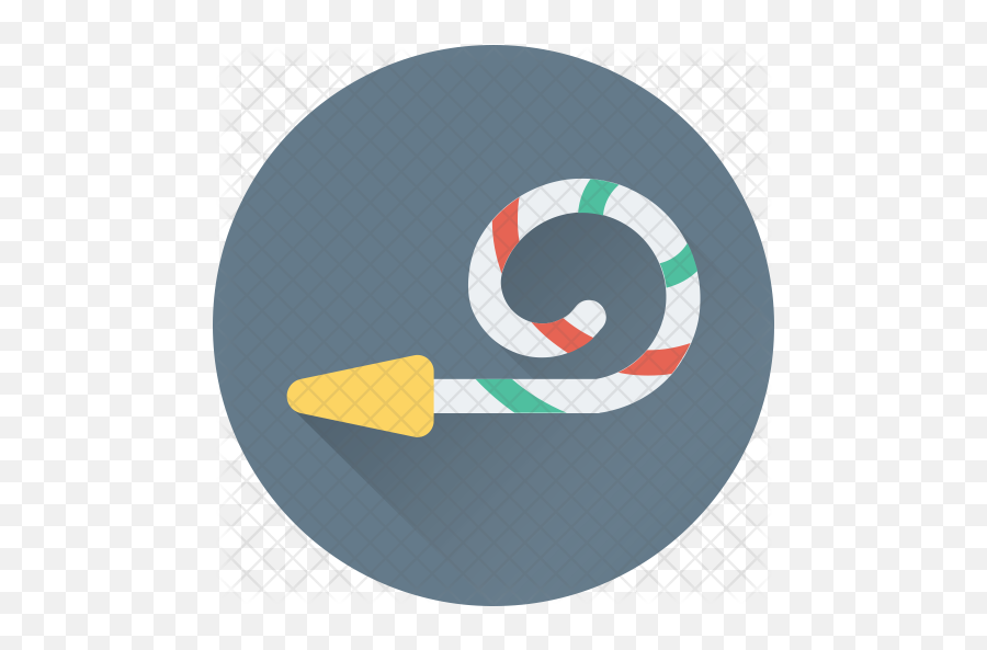 Party Horn Icon Of Flat Style - Spiral Png,Party Horn Png