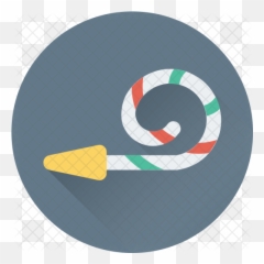 Party Horn Icon Of Flat Style - Spiral png