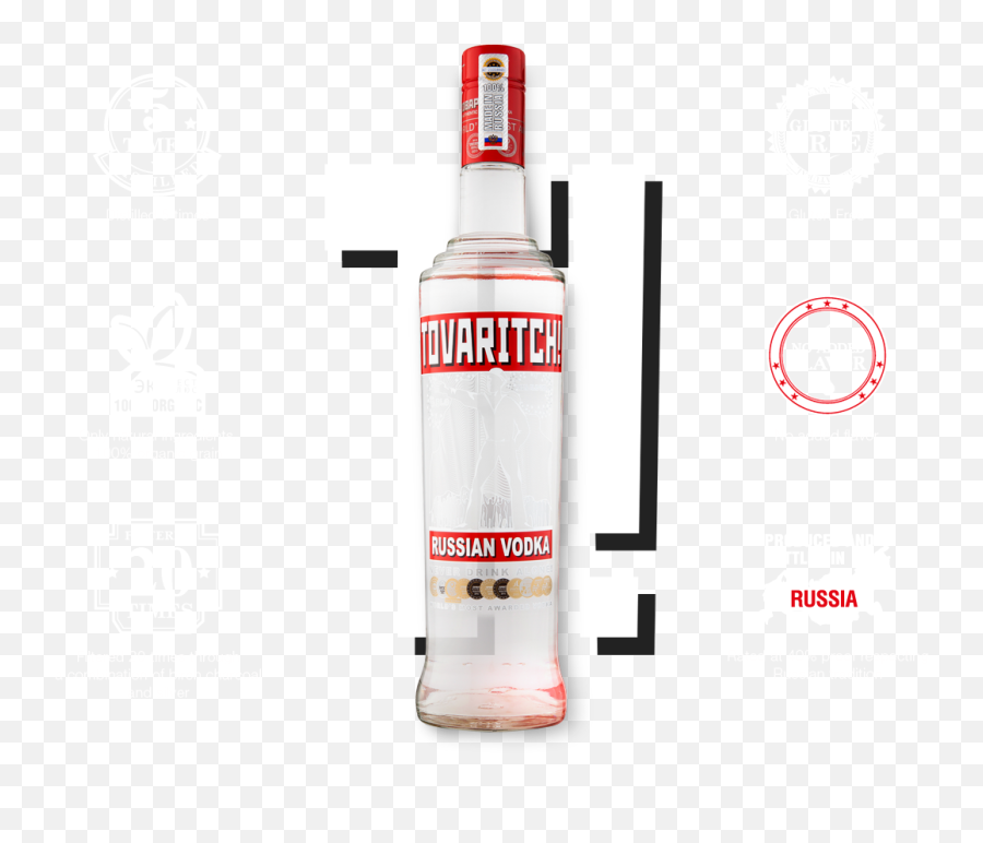 Download Premium Russian Vodka Is Produced In The Very Heart - 5 Time Vodka Tovaritch Png,Russian Vodka Png
