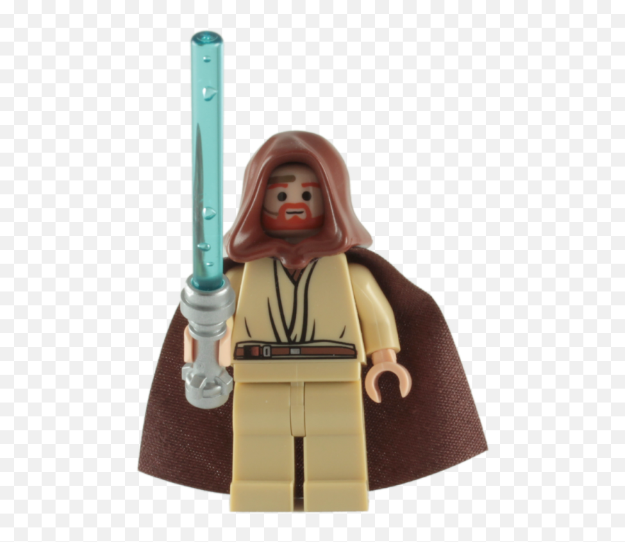 Lego Obi - Wan Kenobi Minifigure With Blue Lightsaber Lego Lego Star Wars Obi Wan Png,Blue Lightsaber Png