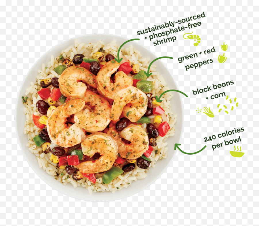 Cilantro Lime Shrimp Bowl Transparent Background - Side Dish Png,Lime Transparent Background