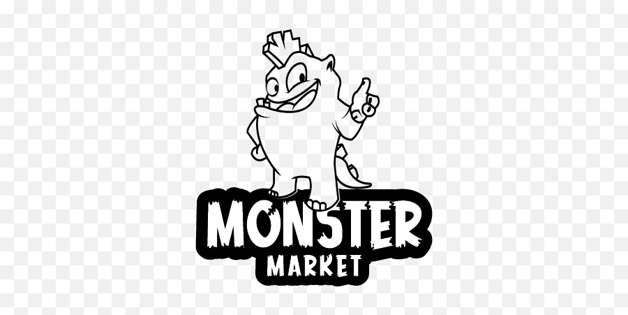 Bold Playful Store Logo Design For Monster Market By Vijay - Language Png,Monster.com Logos