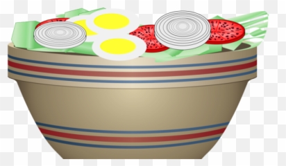 Bowl Clipart Salad - Salad Png Download Full Size Clipart Bowl Full,Salad Png