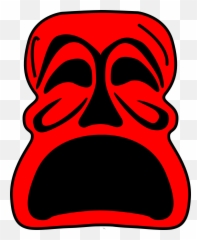 Guy Fawkes Mask Clipart - Sad png