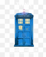 Tardis - Think Inside the Box Greeting Card The Because png