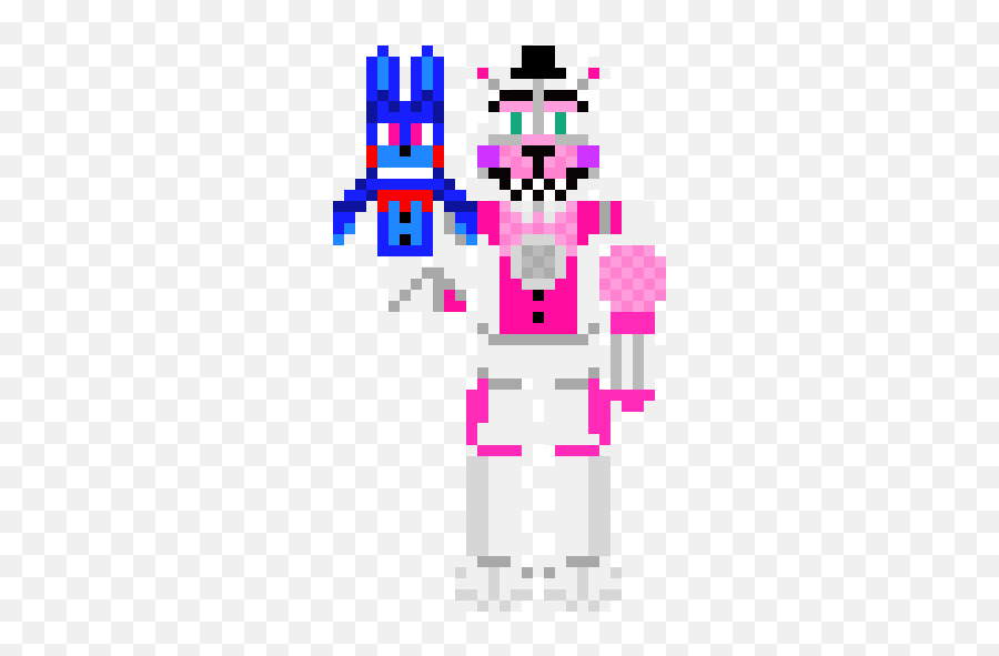 Sisterlocation Funtime Freddy Pixel Art Maker - Pixel Art Funtime Png,Funtime Freddy Png