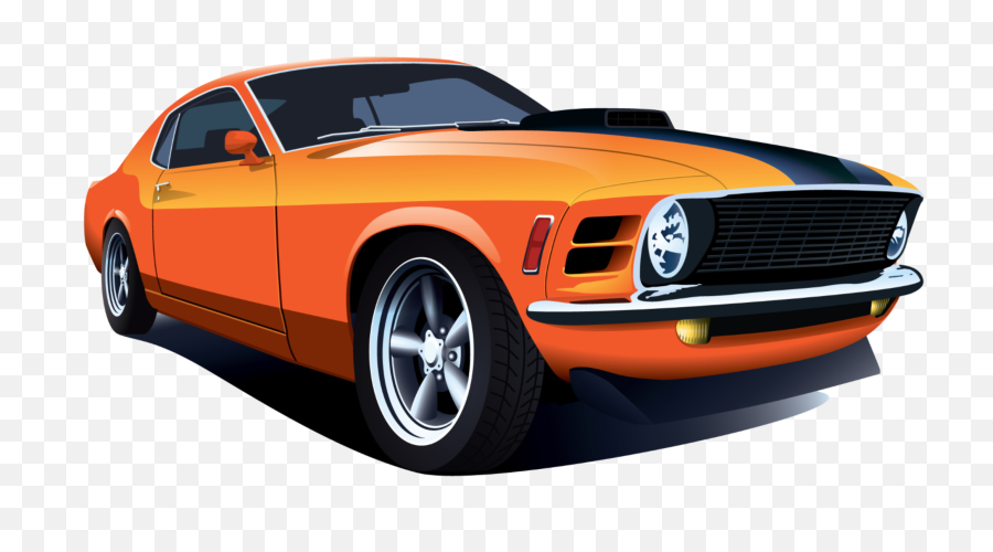 Classic Muscle Car Vector Png Image - Classic Car Vector Png,Cars Png