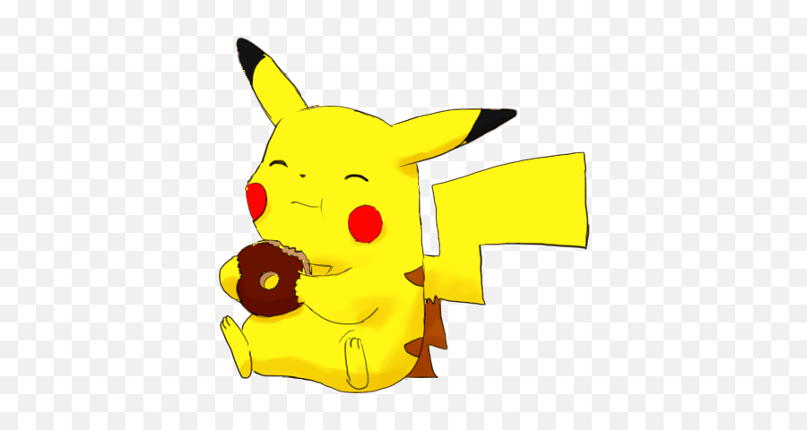Pikachu Png Gif 2 Images Download - Pikachu Eating Donut,Pikachu Png Transparent