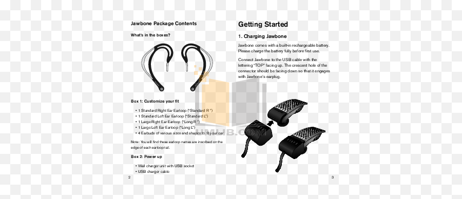 Pdf Manual For Aliph Headset Jawbone - Language Png,Jawbone Icon Bluetooth Instructions