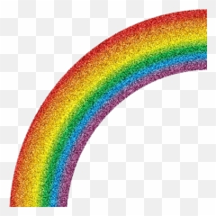 Transparent Background Glitter Rainbow Clipart - Art png
