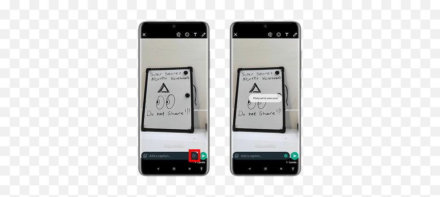 Whatsapp This Is How You Use Self - Deleting Messages Camera Phone Png,Whatsapp Notification Icon Android