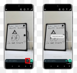 Whatsapp This How You Use Self - deleting messages Camera Phone png