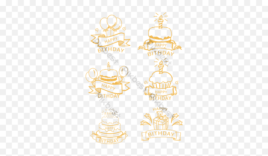 Golden Birthday Card Icon Png Images Psd Free Download - Decorative,Yellow Card Icon