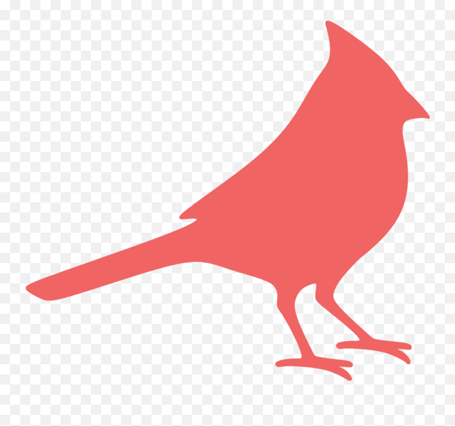 Silhouette Northern Cardinal Clip Art - Cardinal Clipart Black And White Png,Cardinal Png