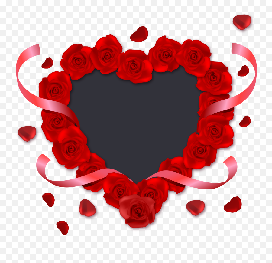 Red Roses Heart Png - Love Images With Name,Rose Heart Png