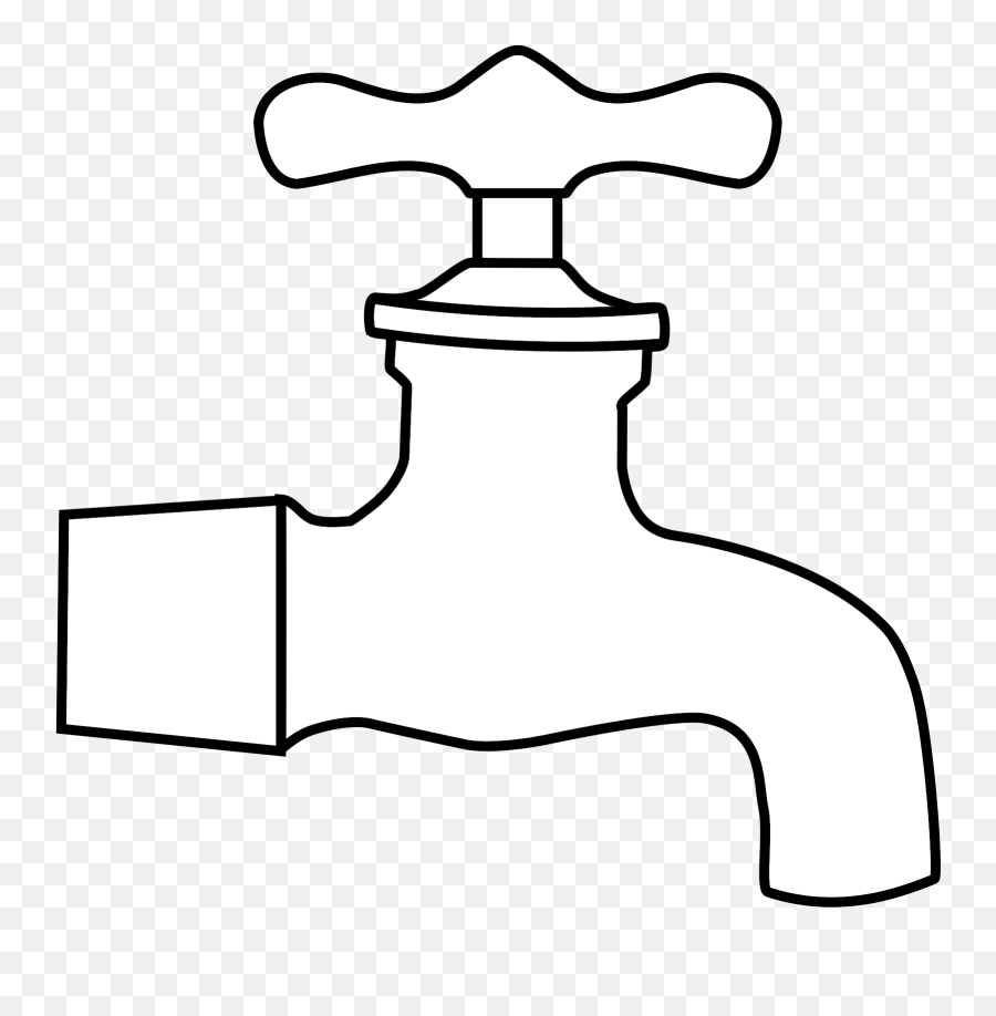 Faucet Clipart Watertap - Tap Water Icon White Png,Tap Png
