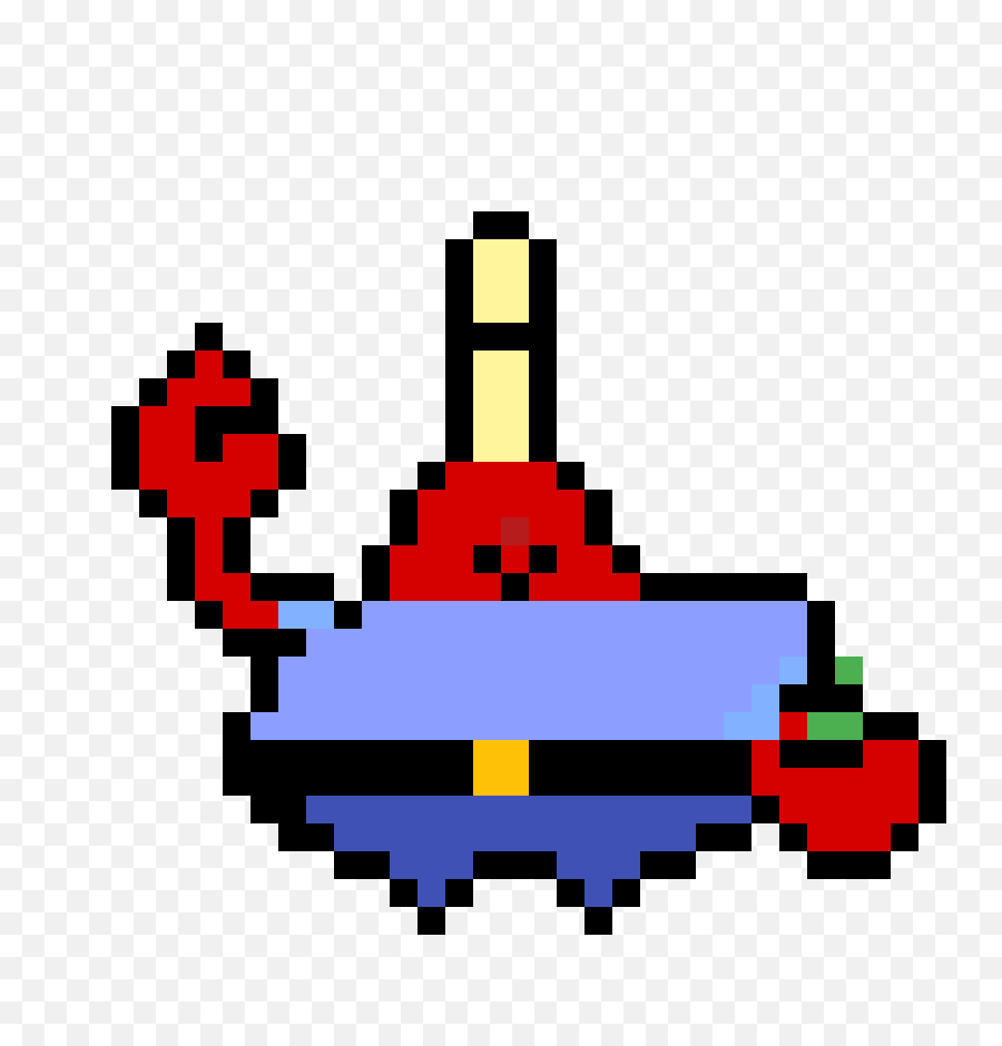 Krabs With One Eye - Pixel Transparent Heart Transparent Mr Krabs Pixel Art Png,Pixel Heart Transparent