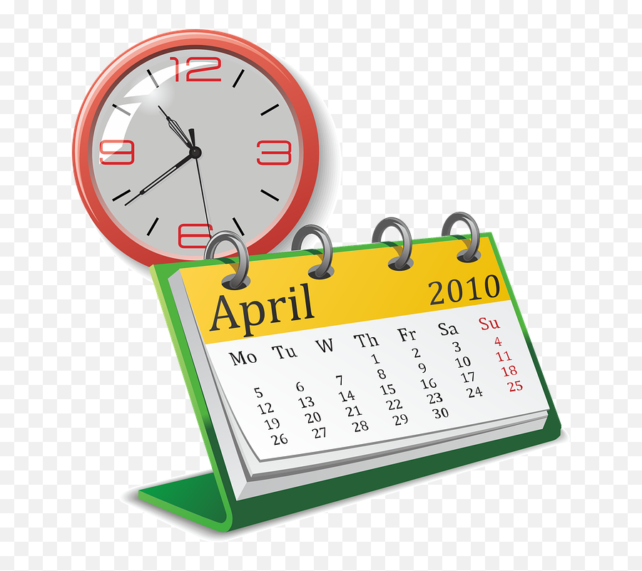Clock Watch Date - Free Vector Graphic On Pixabay Clock And Calendar Clipart Png,Calendar Clipart Transparent