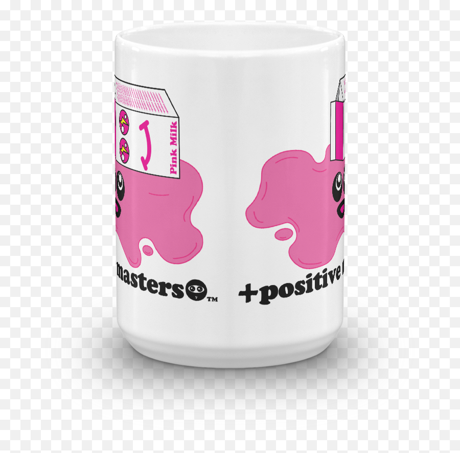 Spilled Pink Milk Logo Mugs U2013 Positive Masters - Coffee Cup Png,Milk Logo