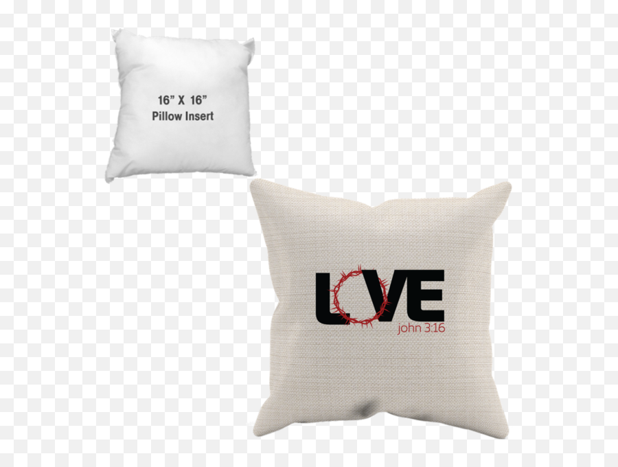Crown Of Thorns Png - Love Crown Of Thorns Pillow Case Cushion,Thorns Png