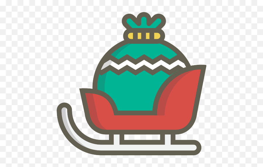 Sleigh Sled Png Icon - Red Sleigh Svg,Sled Png