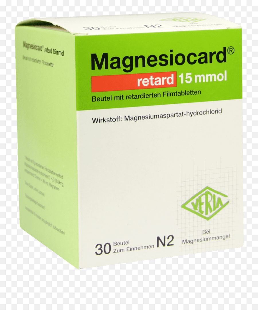 Magnesiocard Retard 15 Mmol - Packaging And Labeling Png,Retard Png