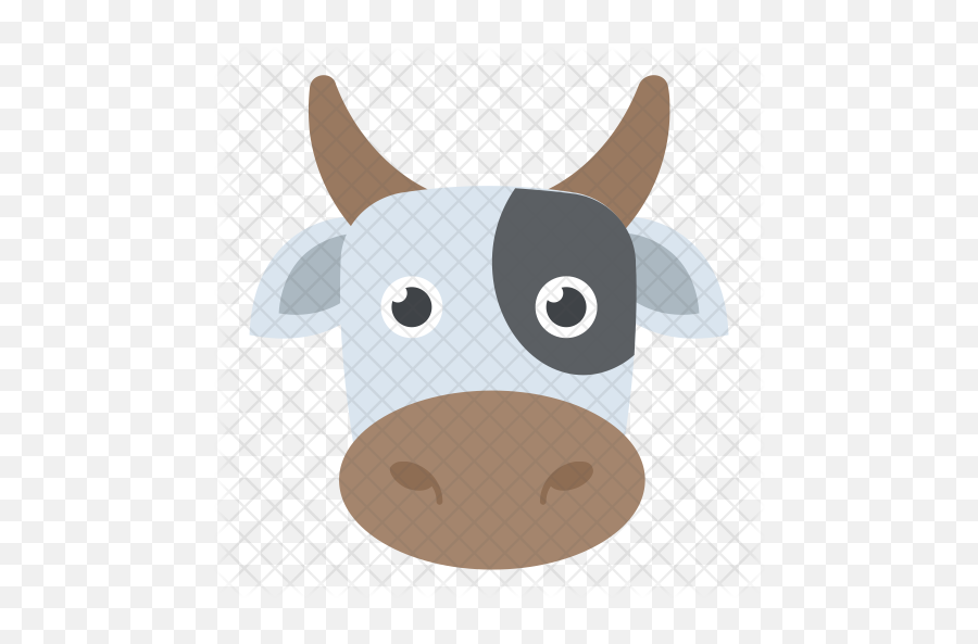 Cow Head Icon Of Flat Style - Icon Png,Cow Head Png