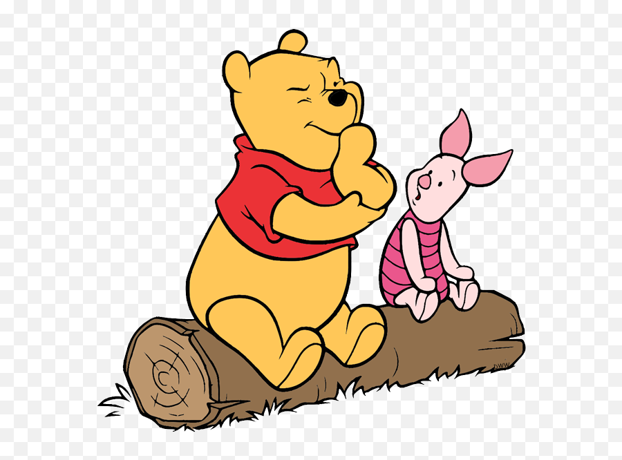 Pooh Png - Piglet Picking Flowers Pooh Piglet Sitting On Winnie The Pooh And Piglet Sitting,Winnie The Pooh Png